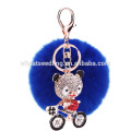 Оптовый мех pom poms keyrings мех pompon декоративный для мешка очарование